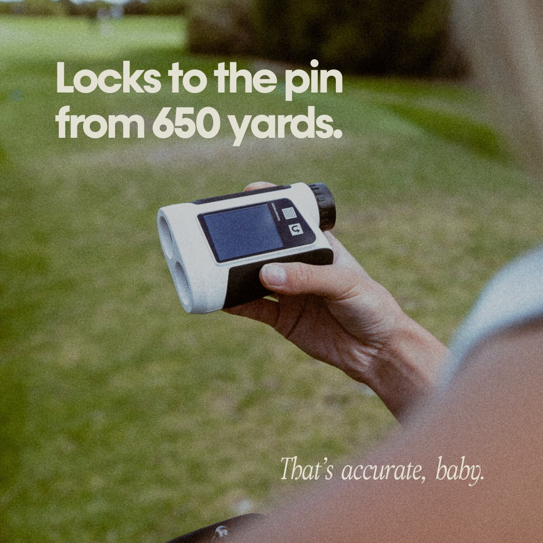 THE PUTT AWAY RANGEFINDER – TOUCHSCREEN & VOICE CONTROL (650M)